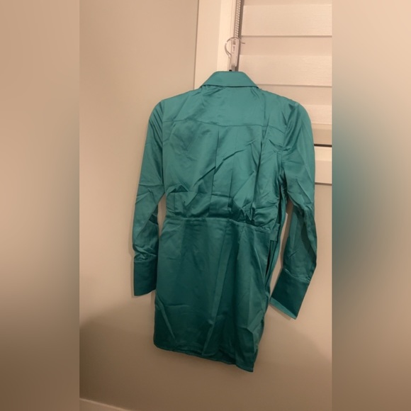 Satin Twist Front Dress - Picture 5 of 5